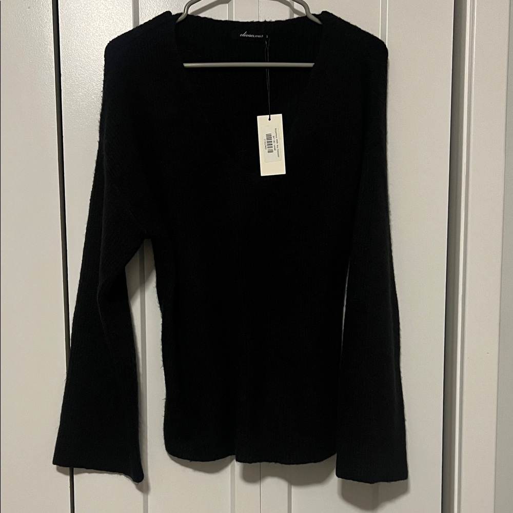 NWT Black V-Neck Sweater